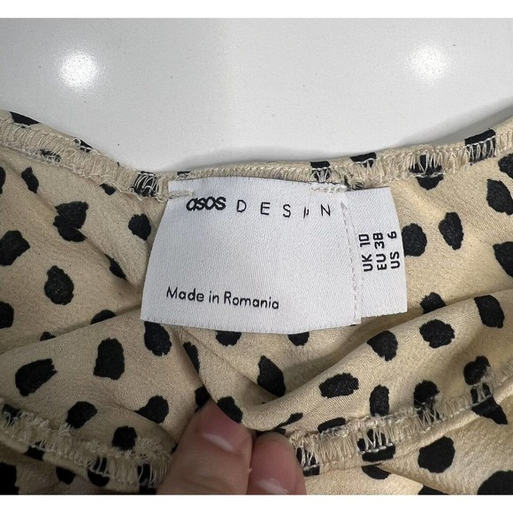 ASOS Mini Slip Skirt Animal Print Size 6 - Picture 6 of 6